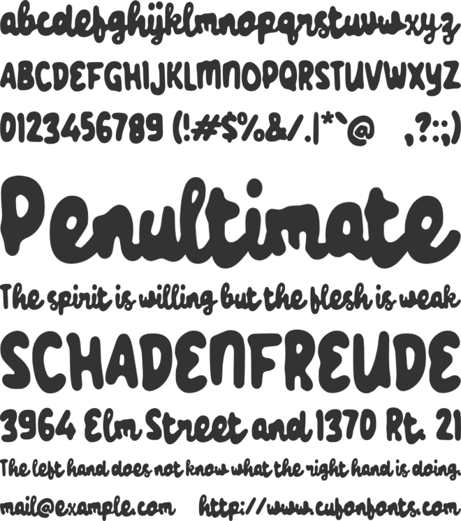 Waalowe font preview