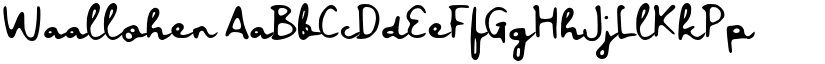 Waallohen font