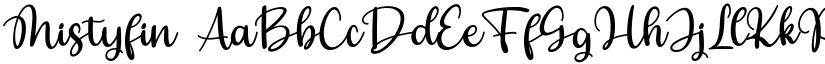 Mistyfin font