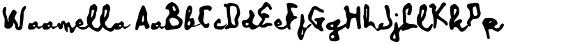 Waamella font