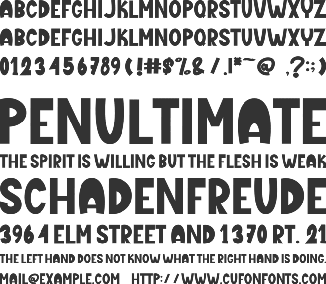 Place Love font preview