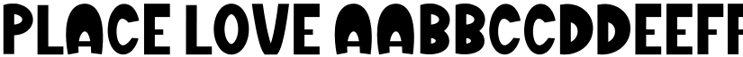 Place Love font