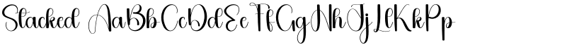 Stacked font