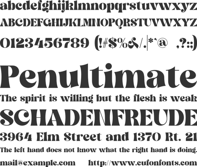 Thearopy font preview