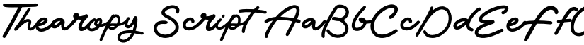 Thearopy Script font