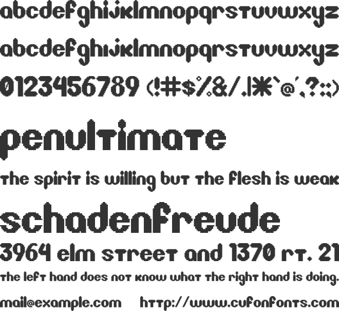 Litebulb Arcade font preview