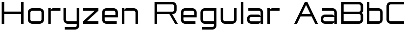 Horyzen Regular font