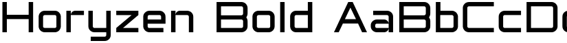 Horyzen Bold font