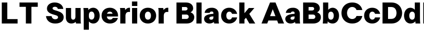LT Superior Black font