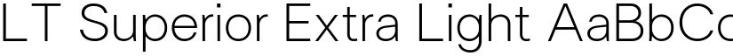 LT Superior Extra Light font