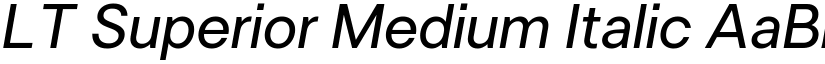 LT Superior Medium Italic font