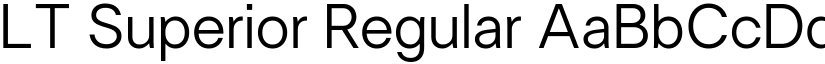 LT Superior Regular font