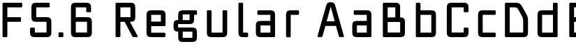 F5.6 Regular font
