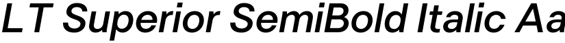 LT Superior SemiBold Italic font