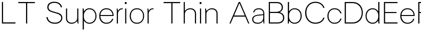 LT Superior Thin font