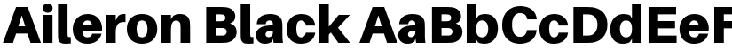 Aileron Black font