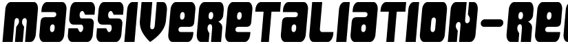 MassiveRetaliation-Regular font