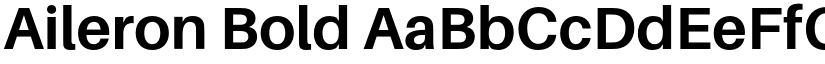 Aileron Bold font