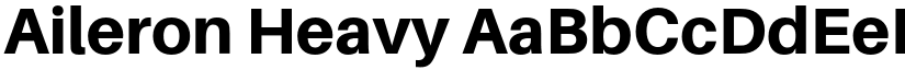 Aileron Heavy font