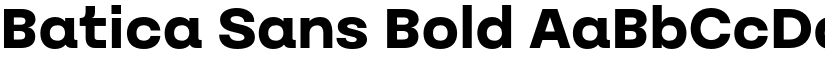 Batica Sans Bold font