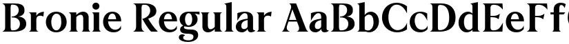 Bronie Regular font