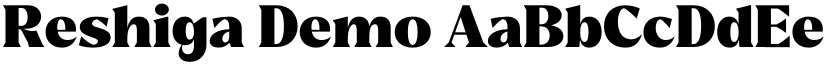 Reshiga Demo font