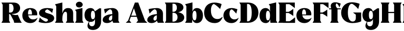 Reshiga font