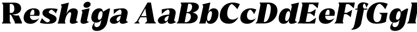 Reshiga font