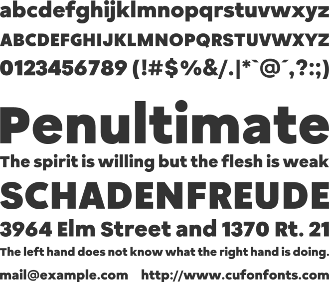 Nuventa font preview