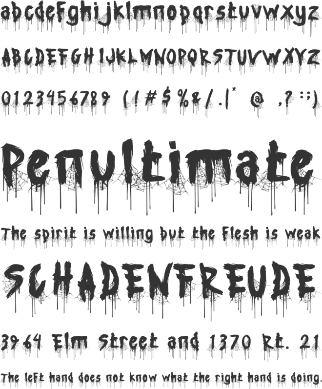 Black Thread font preview