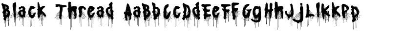 Black Thread font