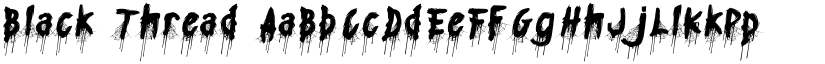 Black Thread font