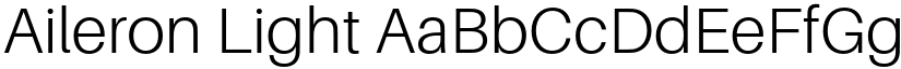 Aileron Light font