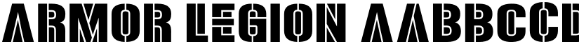 Armor Legion font