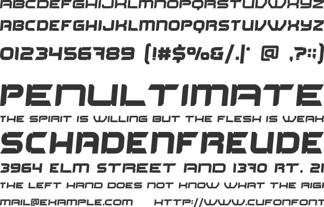 Arena Clash font preview