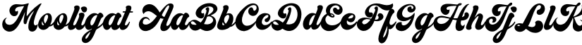 Mooligat font