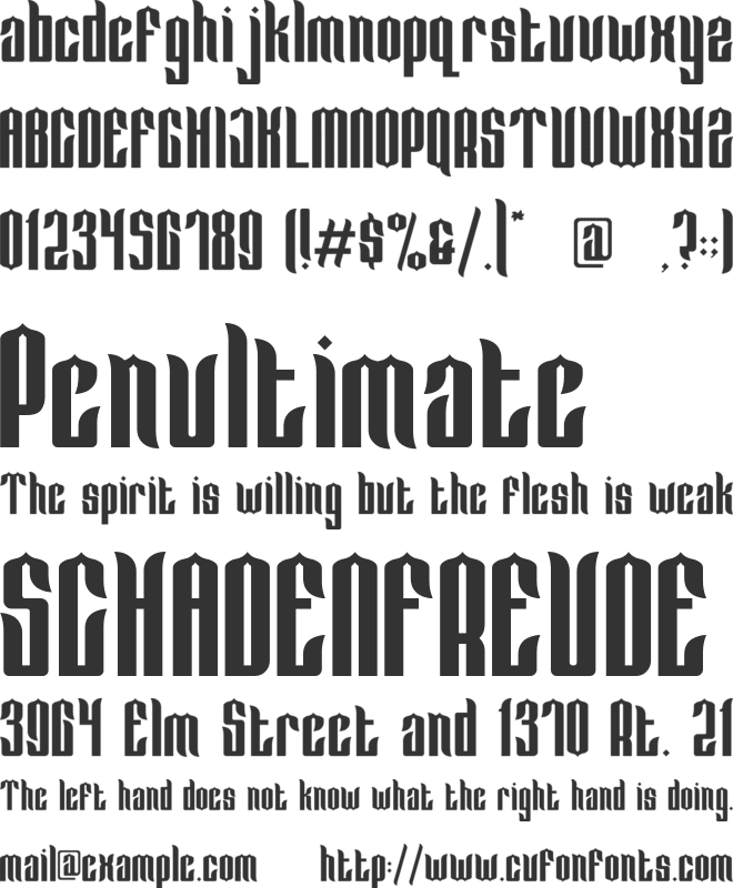 Amira Glace font preview