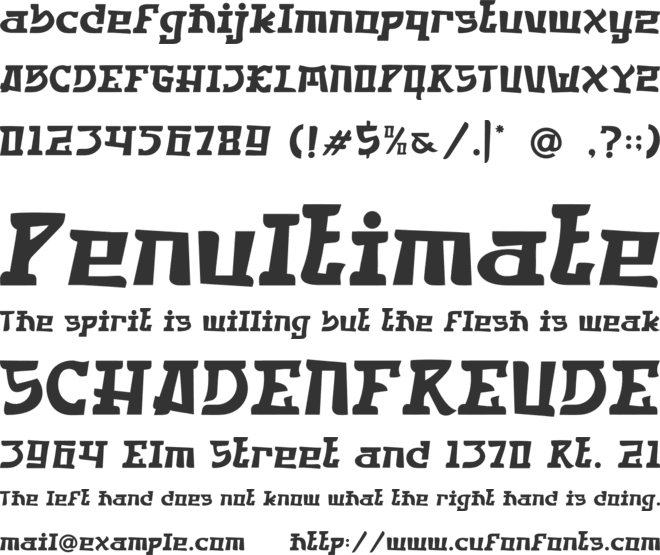 Amai Haze font preview