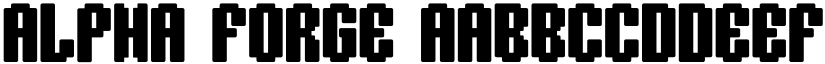 Alpha Forge font