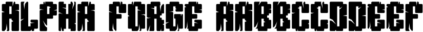 Alpha Forge font