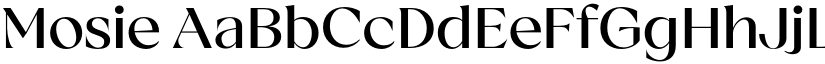 Mosie font