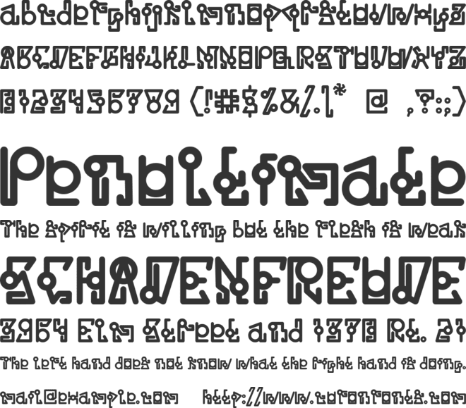 Cyber Aliens font preview