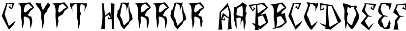 Crypt Horror font