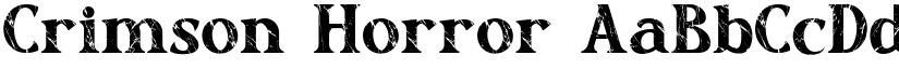 Crimson Horror font
