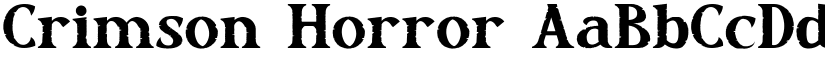 Crimson Horror font
