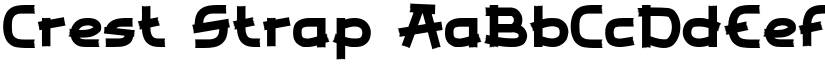 Crest Strap font