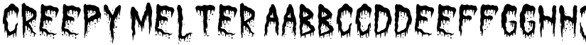 Creepy Melter font