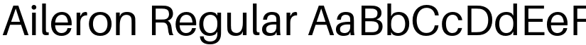 Aileron Regular font