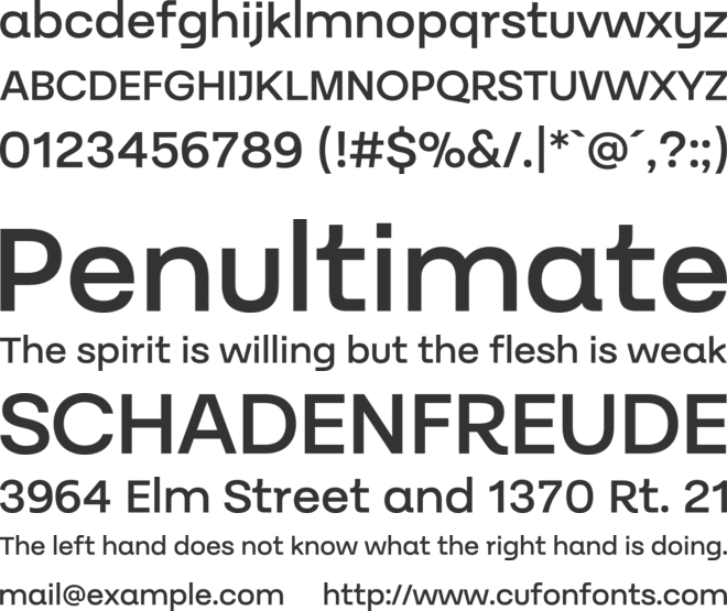 Batica Sans font preview