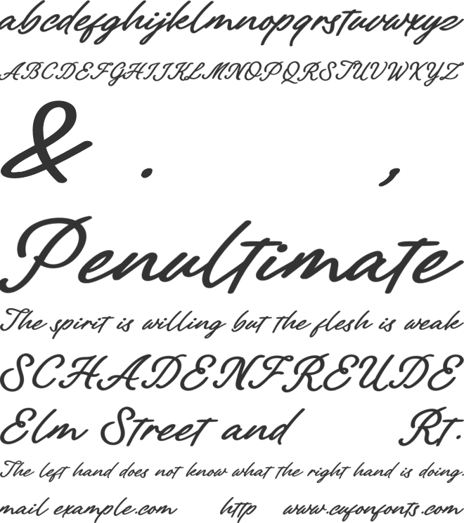 Paline Personal Use font preview